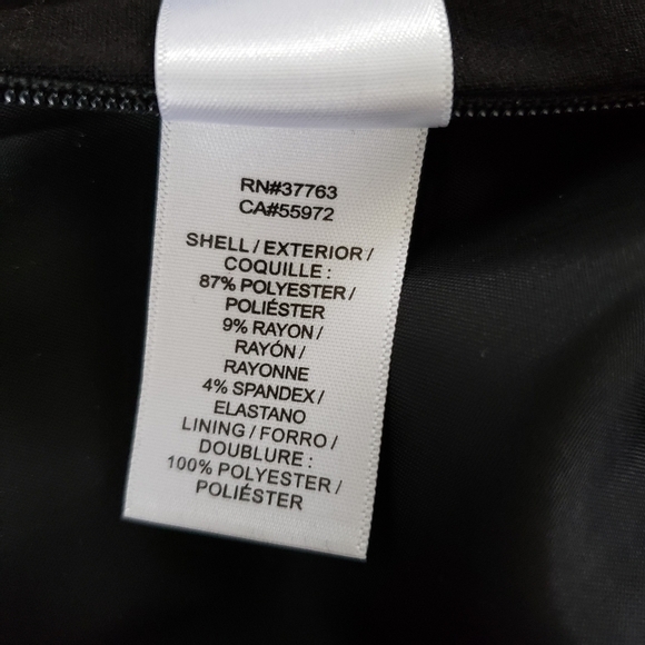 Laundry Shelli Segal Black Office Mini Skirt With Front Slit - Picture 8 of 10